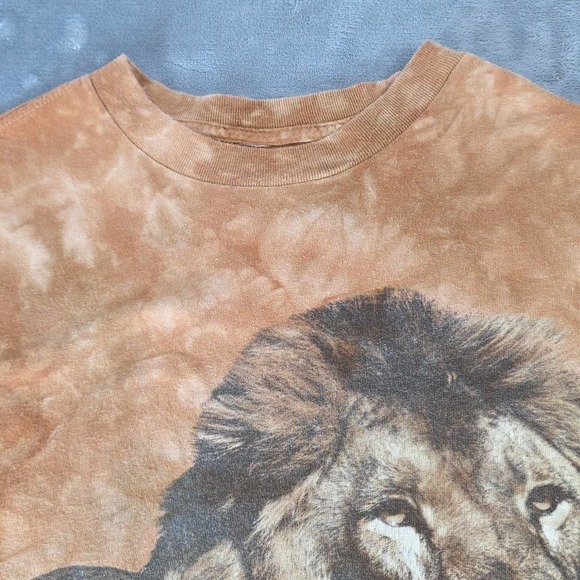 vintage t shirt Lions Safari Tie Dye Burnt Orange Men's L - Picture 5 of 8